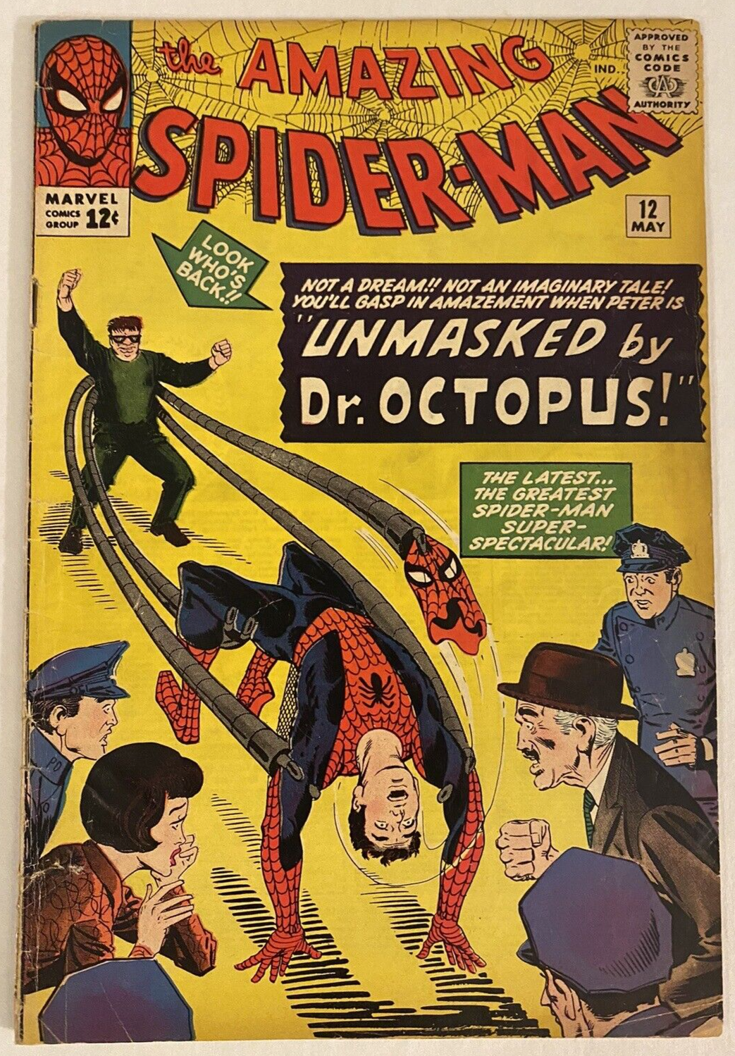 Amazing SpiderMan 12 Peter Parker Unmasked  For Real Doc Ock Lee  Ditko