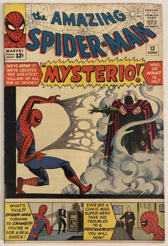 Amazing SpiderMan 13 1st Appearance of Mysterio Lee  Ditko