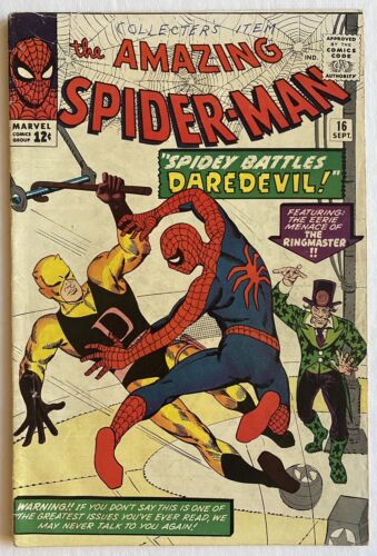 Amazing SpiderMan 16 1st Meeting with DaredevilMatt Murdock Lee  Ditko