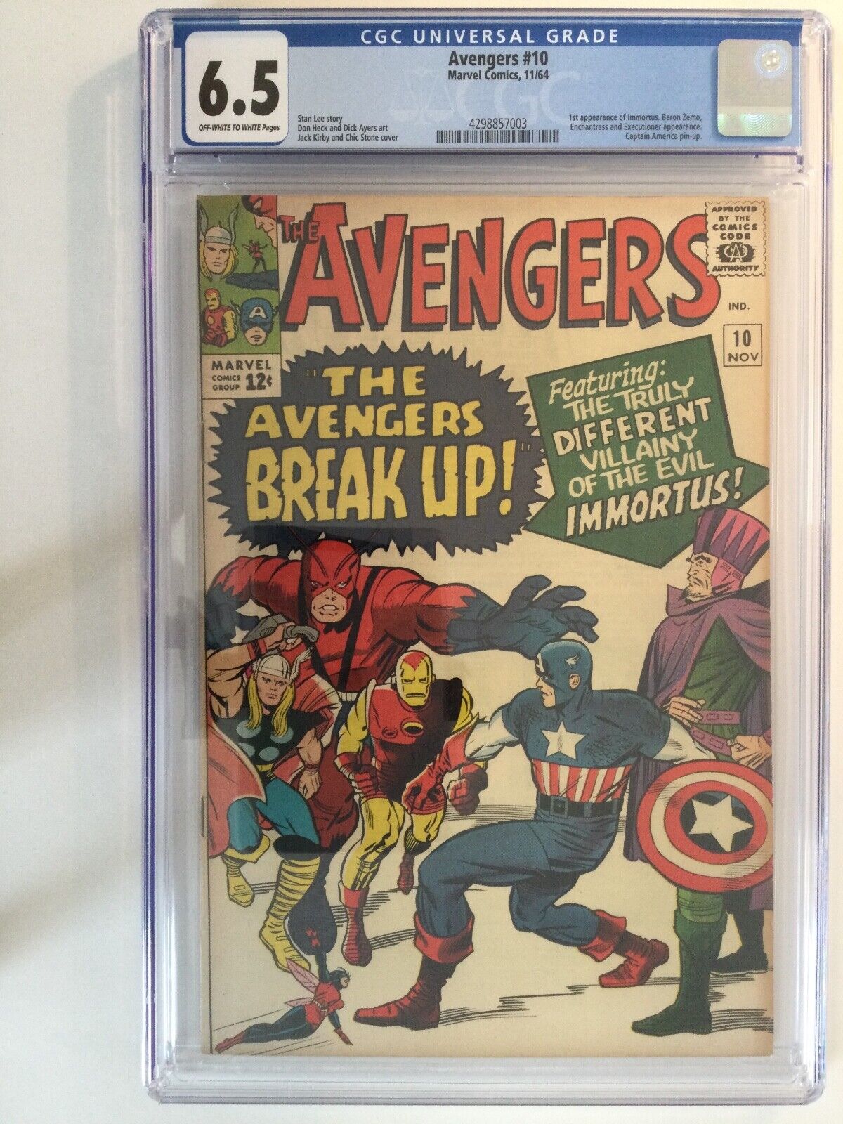 Avengers 10 CGC 65