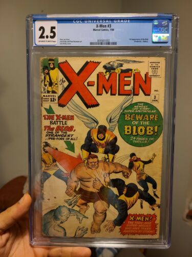 Xmen 3 1964 Silver Age First App Of The Blob CGC 25