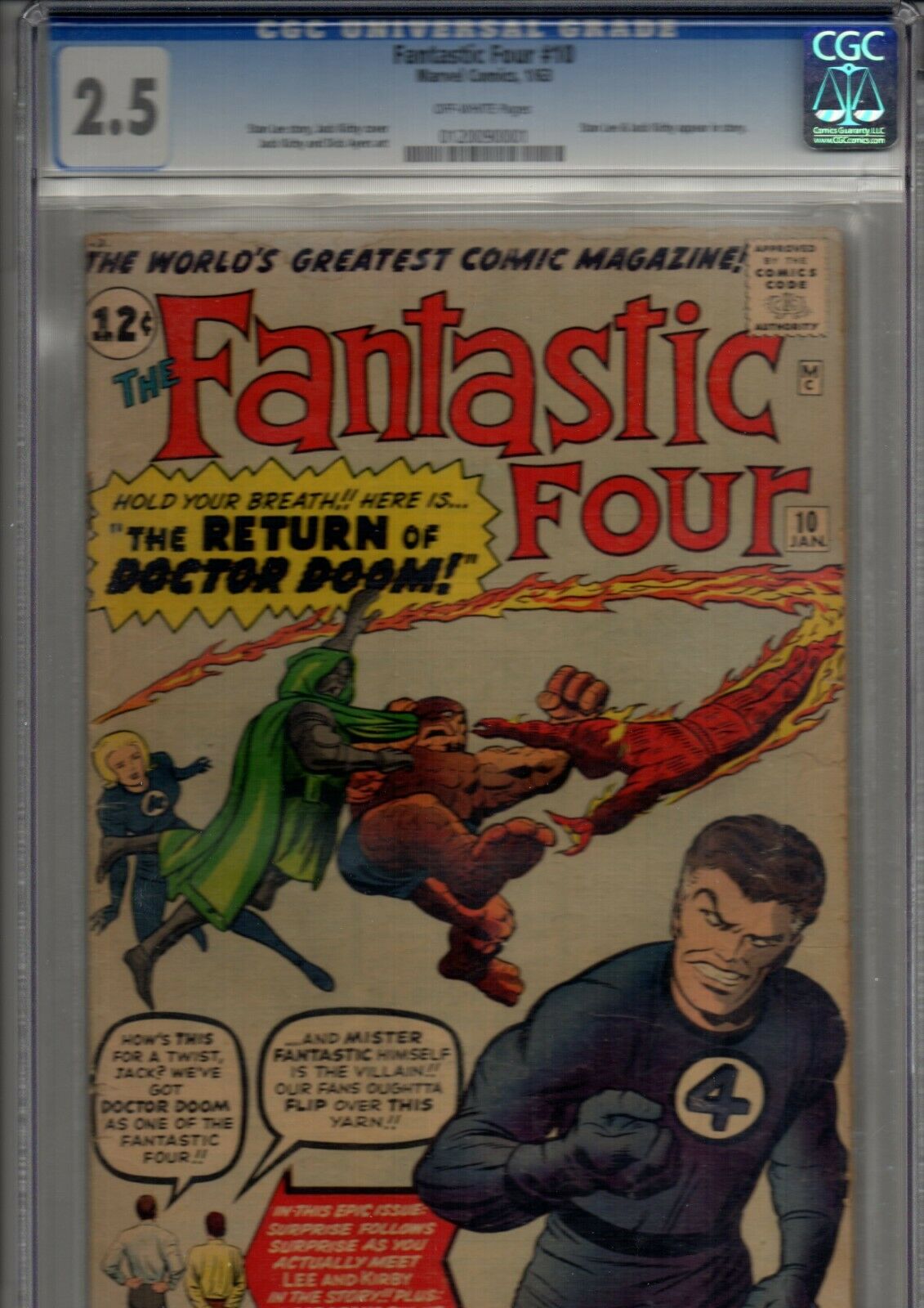 Fantastic Four  10 CGC 25 OffWhite pages