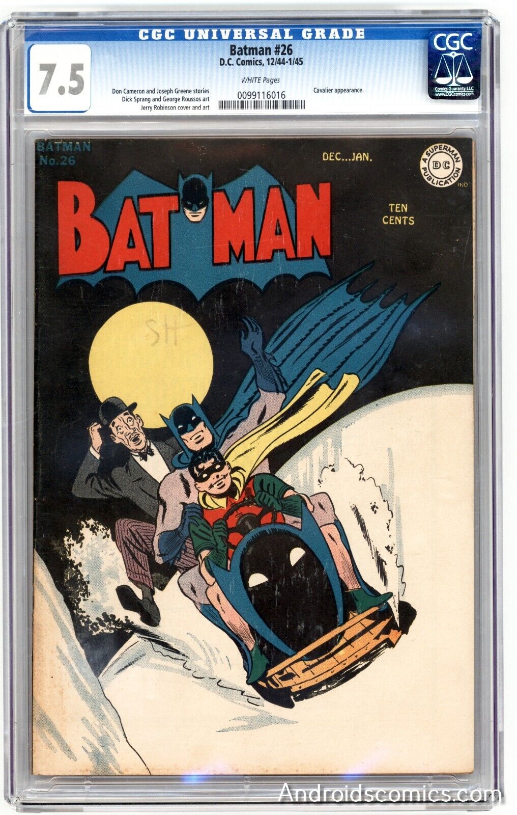 Batman 26  CGC 75  White pages