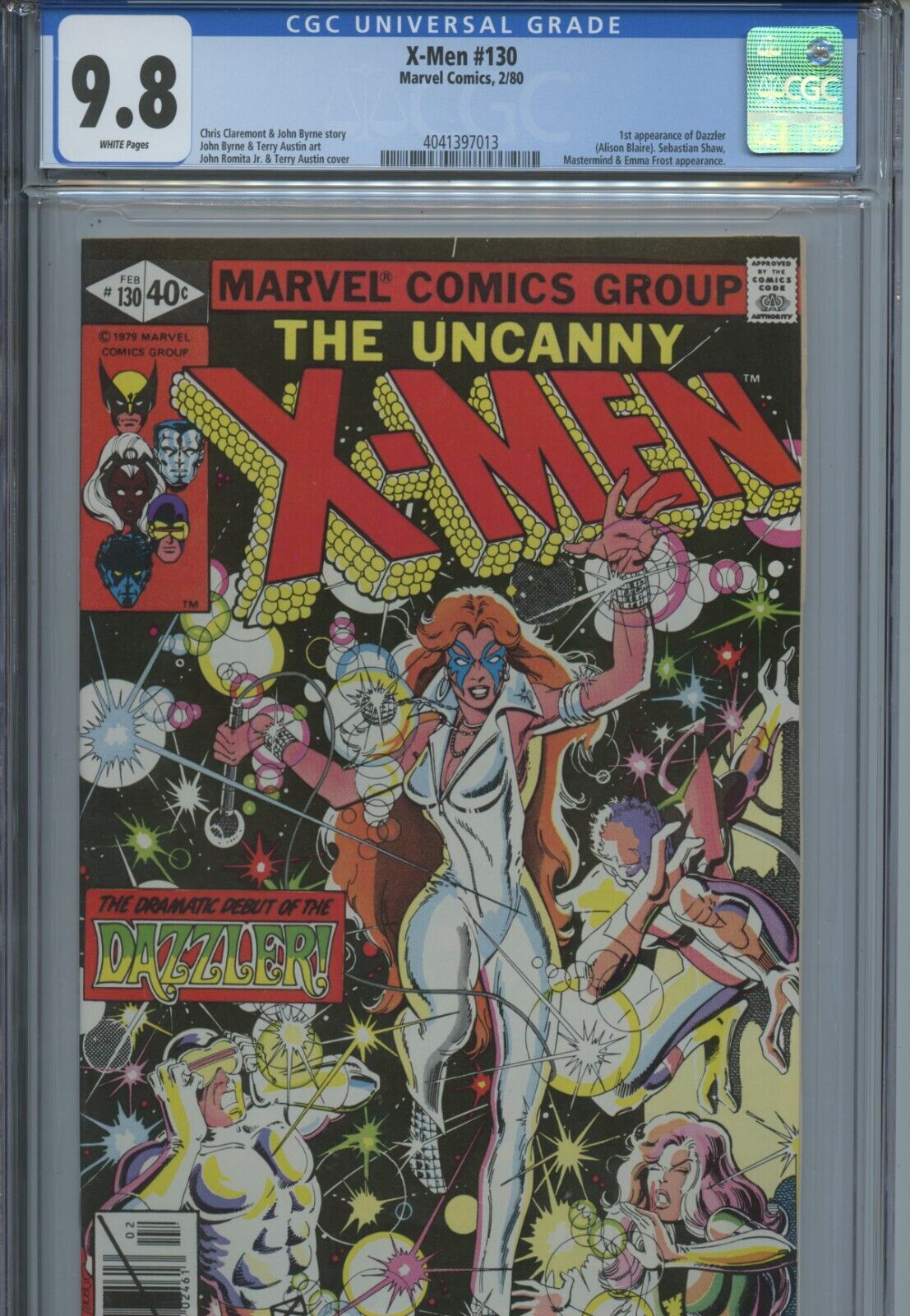 1980 MARVEL UNCANNY XMEN 130 1ST APPEARANCE OF DAZZLER CGC 98