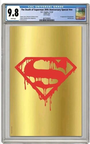 Death Of Superman 30th Anniversary Gold Foil CGC 98 limited to 300