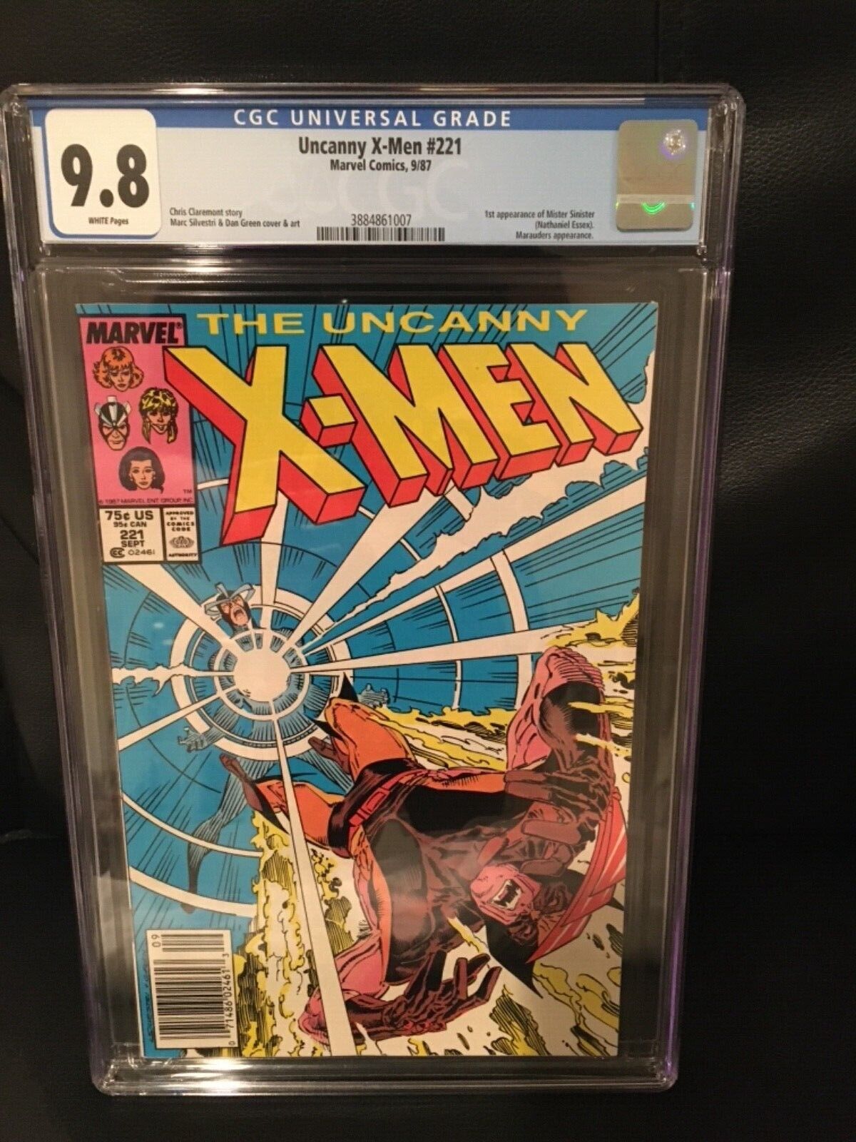 UNCANNY XMEN 221 CGC 98 Newly graded Free Shipping Marvel 1st Mr Sinister