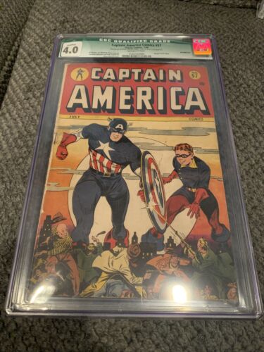 CAPTAIN AMERICA COMICS 57 CGC 40 GOLDEN AGE HUMAN TORCH STORY