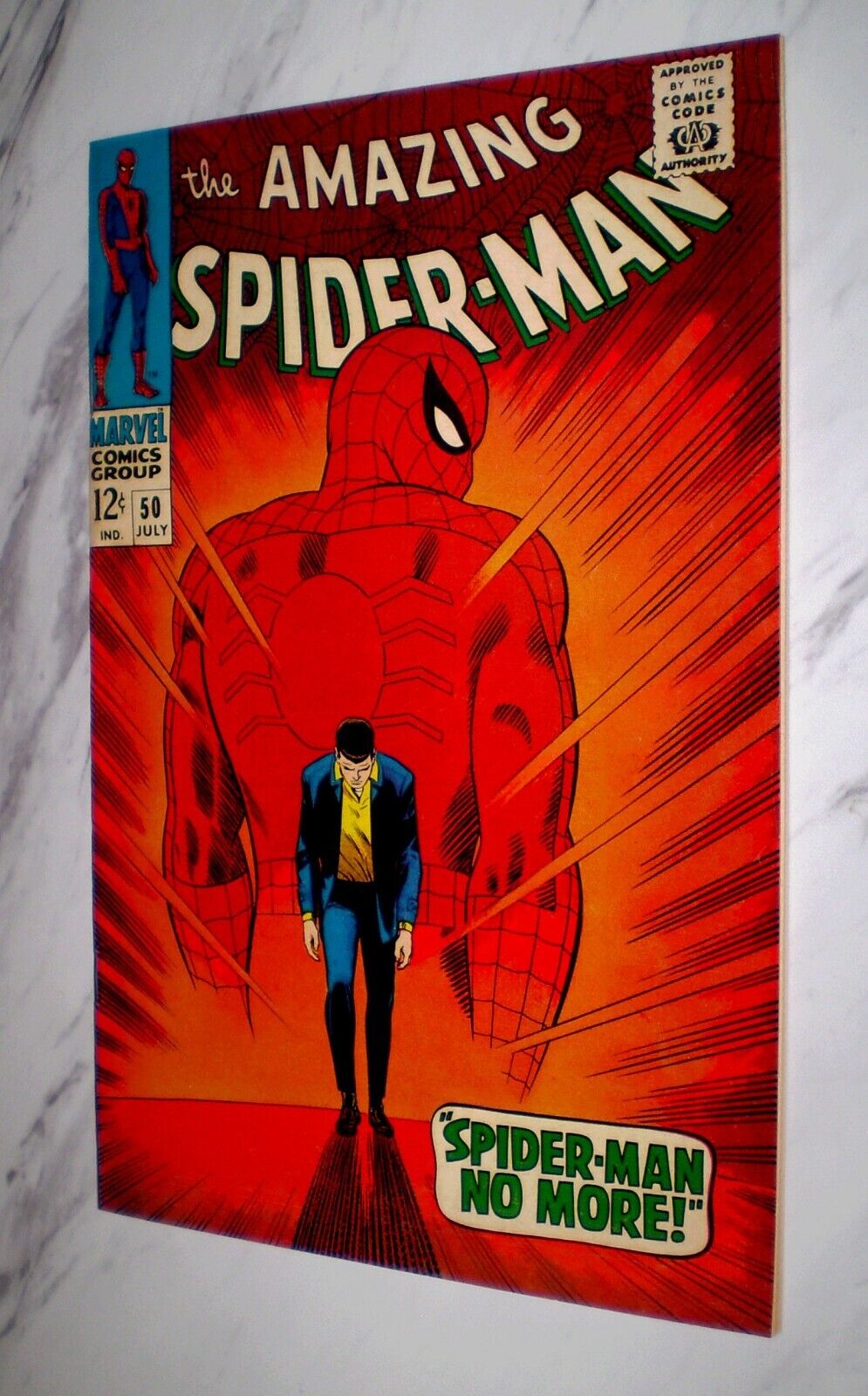 Amazing Spiderman 50 NM 94 OWW pages 1967 Marvel 1st Kingpin and AS origin