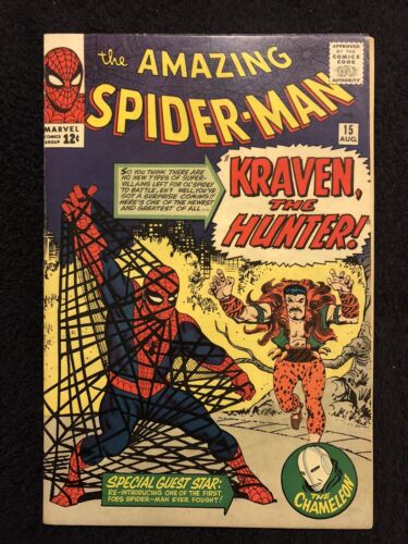 Amazing SpiderMan 15 90 or better 1st app Kraven  Beautiful Copy New Movie