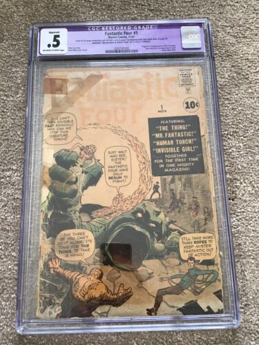 Fantastic Four 1 CGC 05 Purple Label Marvel Comics 1961 Incredible Mega Grail