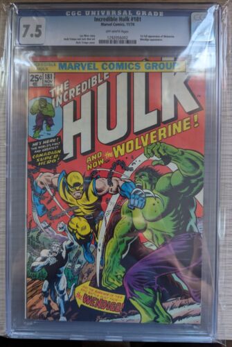 Incredible Hulk 181 CGC 75 1st Wolverine