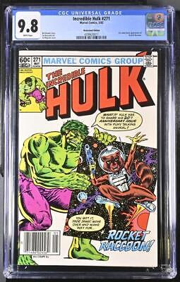 INCREDIBLE HULK 271 CGC 98 WHITE 1st Comic Book Appearance of Rocket Raccoon