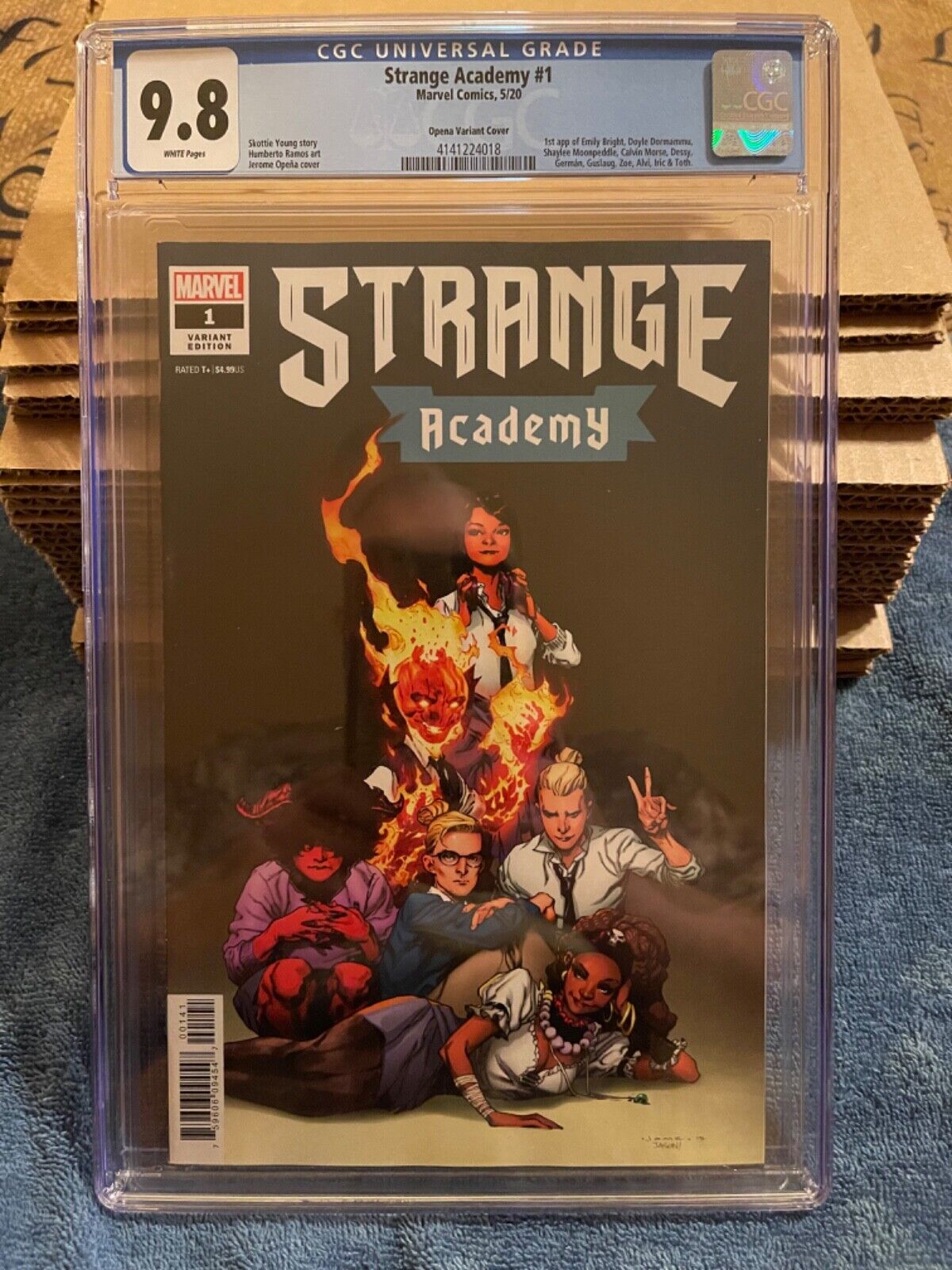 Strange Academy  1  CGC 98 NM   Mint  Ltd 150 Variant  Jerome Opena 