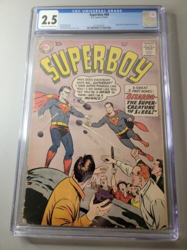 Superboy 68  CGC 25  Origin and 1st Appearance of Bizarro
