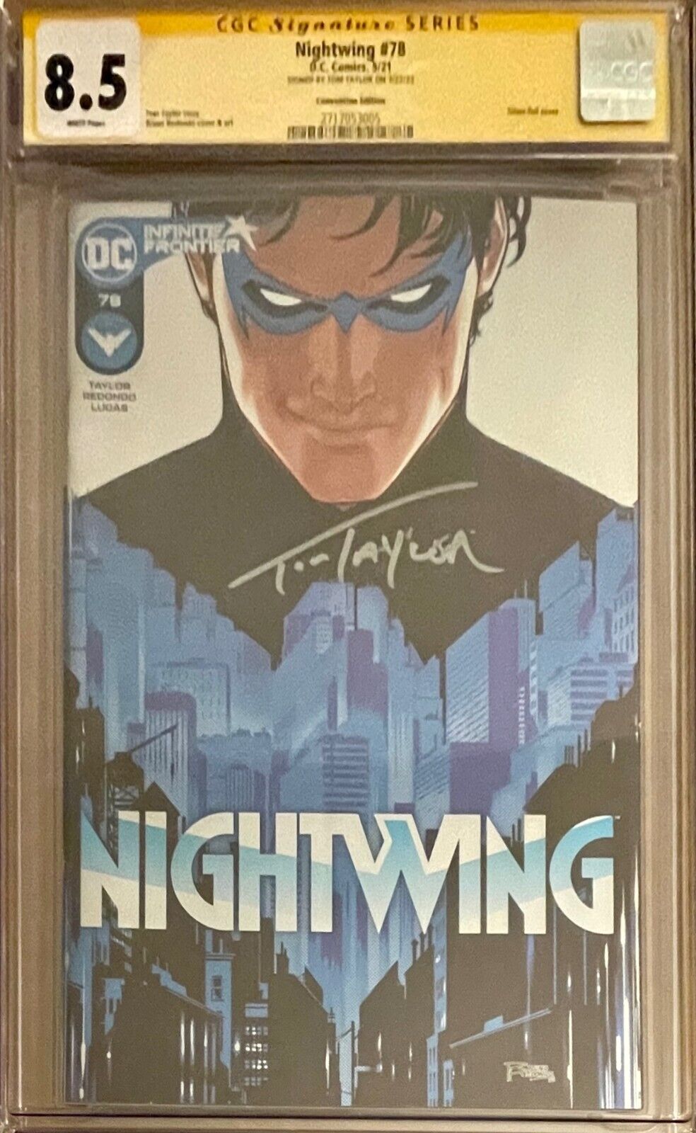 Nightwing 78 Con Foil Variant CGC SS SIGNED Tom Taylor DC 1st Melissa Zucco