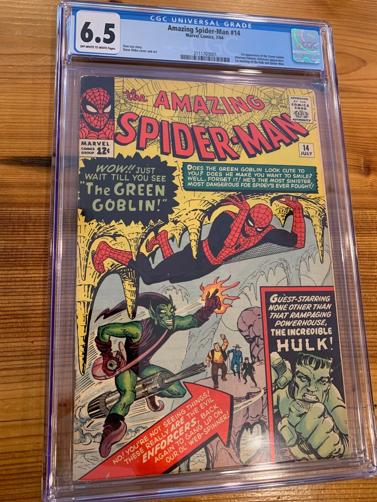 The Amazing SpiderMan 14 CGC Universal Grade 65 1st AppGreen Goblin