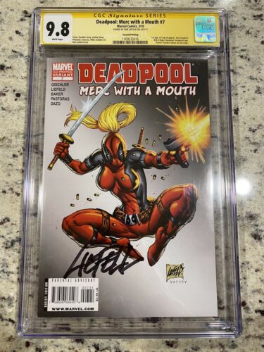 Deadpool Merc with A Mouth 7 CGC 98 SS Rob Liefeld 1st Appearance Lady Deadpool