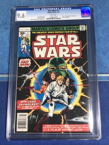 1977 Star Wars Comic Book 1 CGC 96 White Pages Ultra Rare Look Hot Graded
