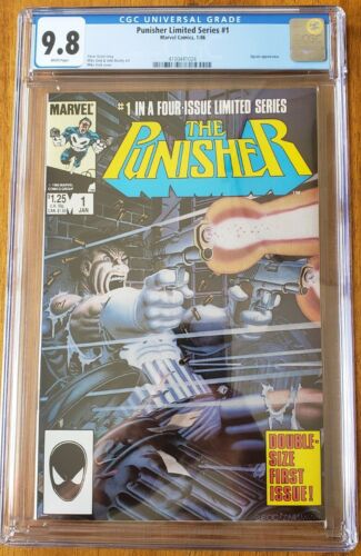 Punisher Limited Series 1 CGC 98 NMM Mike Zeck Cover White Pages 011986