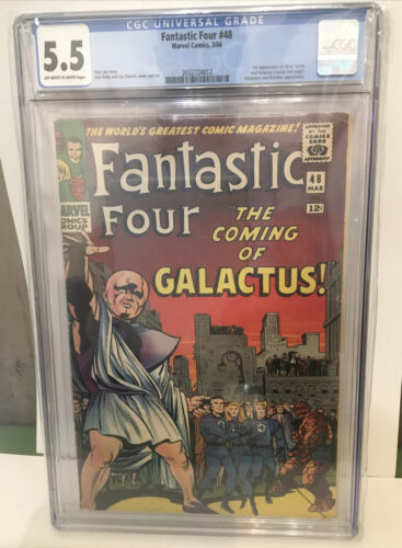 Fantastic Four 48 Marvel 1966 CGC 55 1st full Appearance of Silver Surfer