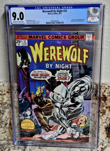 WEREWOLF BY NIGHT 32 CGC 90OWWH PAGES1ST MOONKNIGHT  ORIGINKILLER KEY