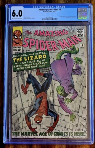 AMAZING SPIDERMAN  6 CGC 601 ST APPEARANCE OF THE LIZARDKILLER MCU KEY 