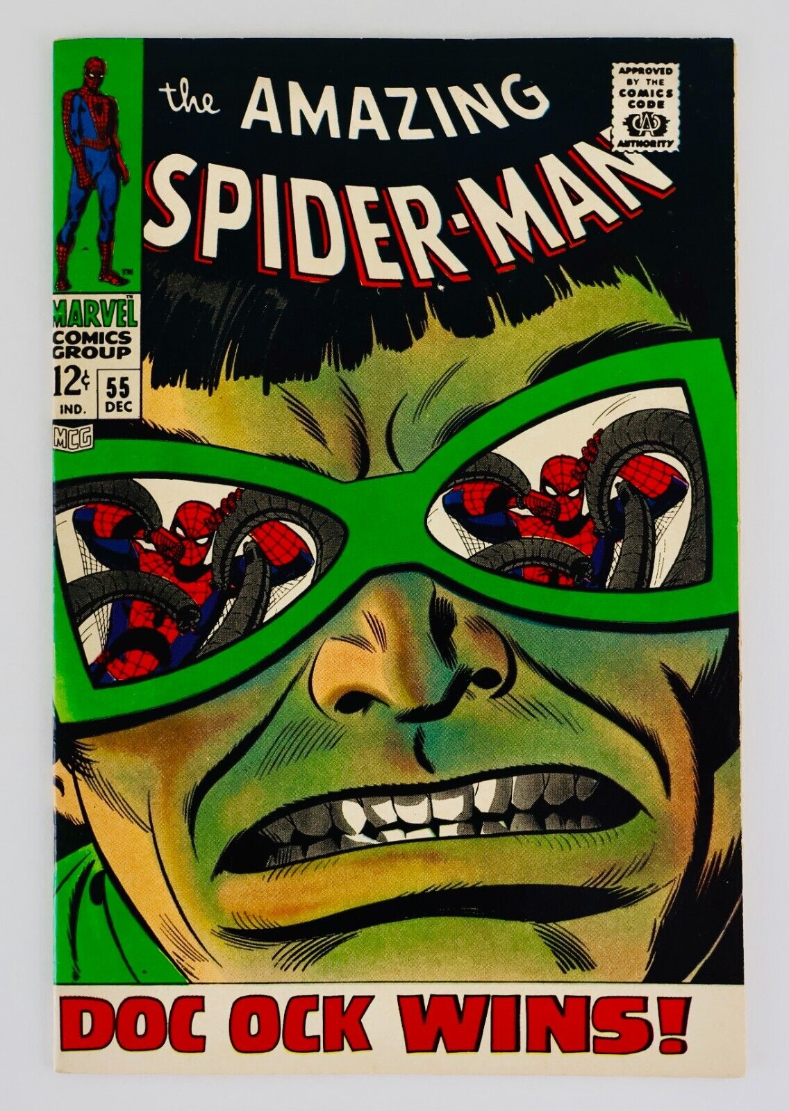 Amazing SpiderMan 55 DOC OCK WINS Classic Romita Cover ASM 1967 No Reserve