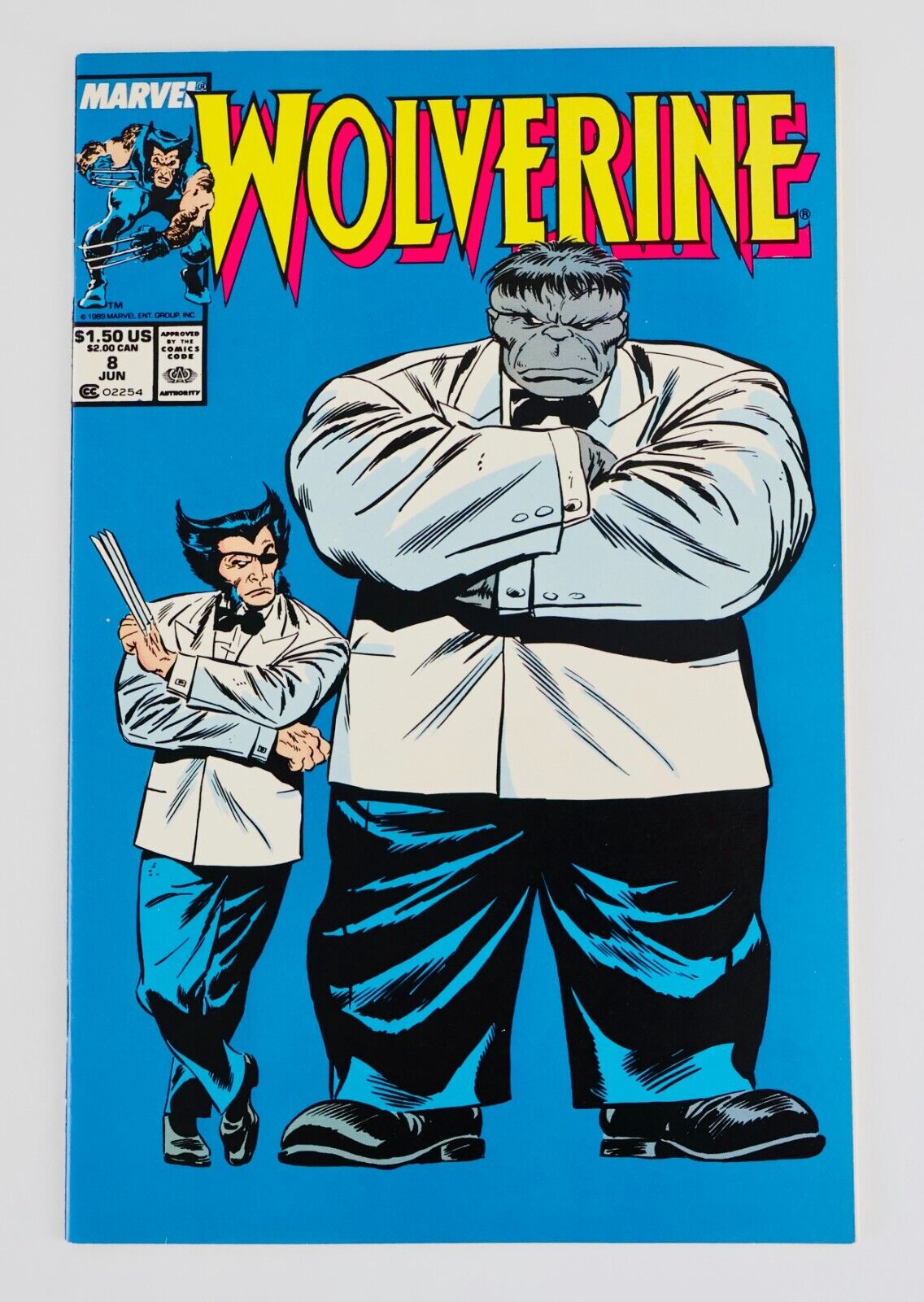 Wolverine 8 Hulk Joe Fixit Tuxedo Cover Marvel 1989 No Reserve