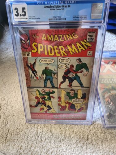 Amazing SpiderMan 4 CGC 35 1963 Origin  1st app the Sandman KEY ISSUE   