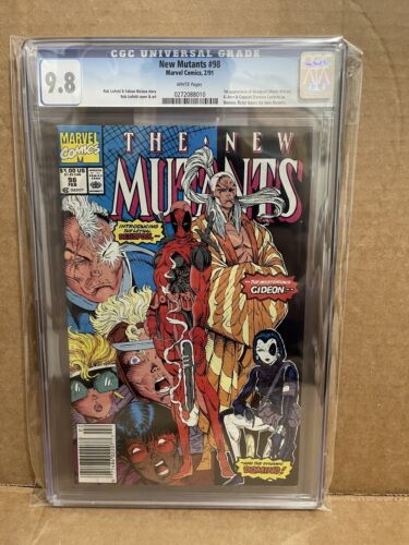 New Mutants 98 CGC 98 Newsstand 1st Appearance of Deadpool NO RESERVE AUCTION