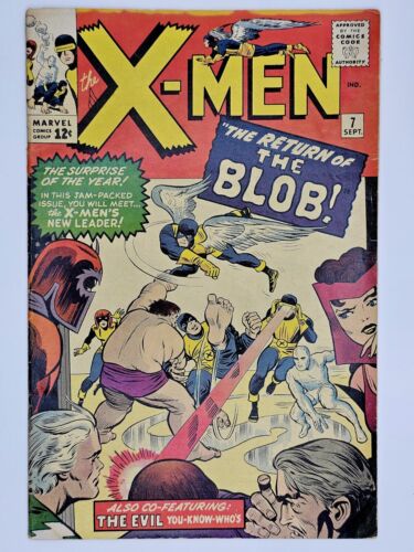 XMEN7 1964 FIRST APPEARANCE CEREBRO 2ND BLOBNOT CLEANED OR PRESSED