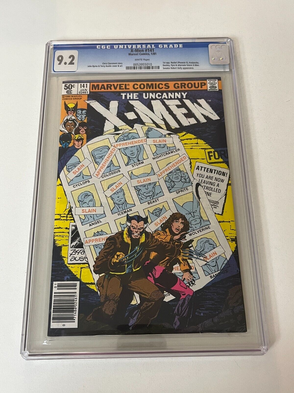 XMen 141 CGC 92 NM Classic Cover Newsstand Edition