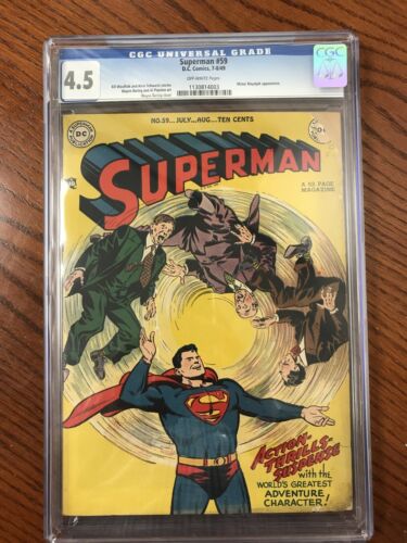 Superman 59 CGC 45 Mister Mxyztplk July August 1949