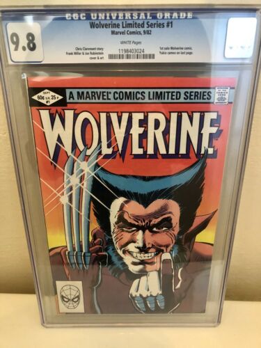 Wolverine Limited Series 1 CGC 98 Marvel 1982 Mint Rare NNMT