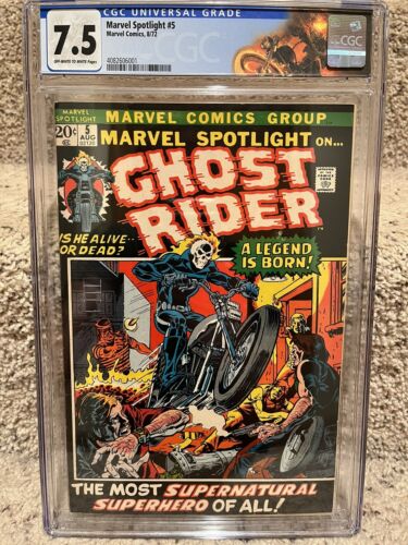 Marvel Spotlight 5 CGC 75 VF Origin 1st appearance of Ghost Rider New Label