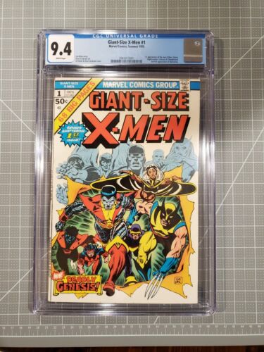 GIANT SIZE XMEN 1 1975  KEY CGC GRADE 94  1ST APP NEW XMEN  WHITE PAGES