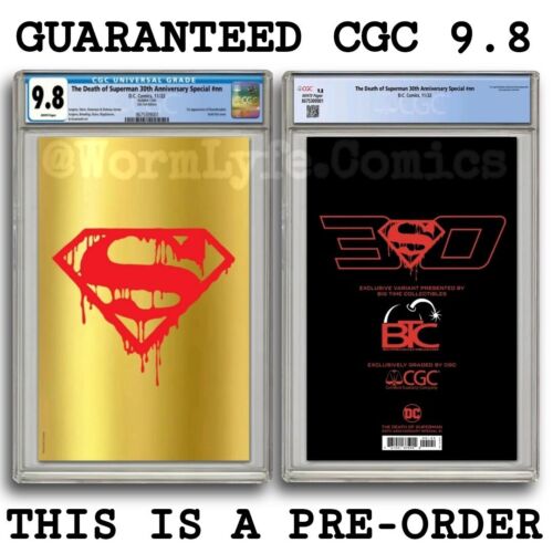 DEATH OF SUPERMAN 30TH ANNIVERSARY Gold Foil CGC 98 PreOrder  Only 300 Print