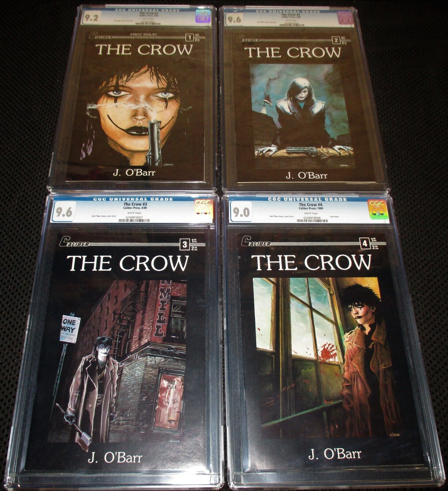 THE CROW 14 SET 1989 ALL 1ST PRINTS CGC WHITE PAGES