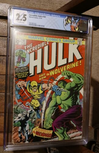 Incredible Hulk 181 CGC 25 Ist Wolverine Custom Label