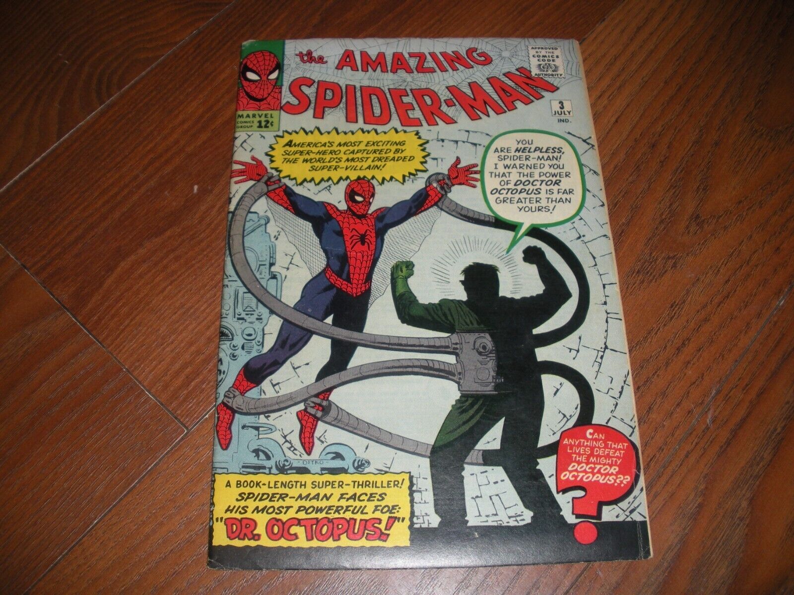 Amazing Spiderman 3 1st App origin Doc Ock Qual 65 chunk out of bc OW pgs