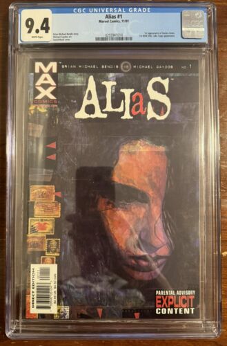 Alias 1 CGC 94 1st App Of Jessica Jones 2001 Marvel Comics