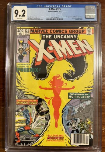 Uncanny XMen 125 CGC 92  1st App Mutant X  1979 Newsstand Marvel Comics