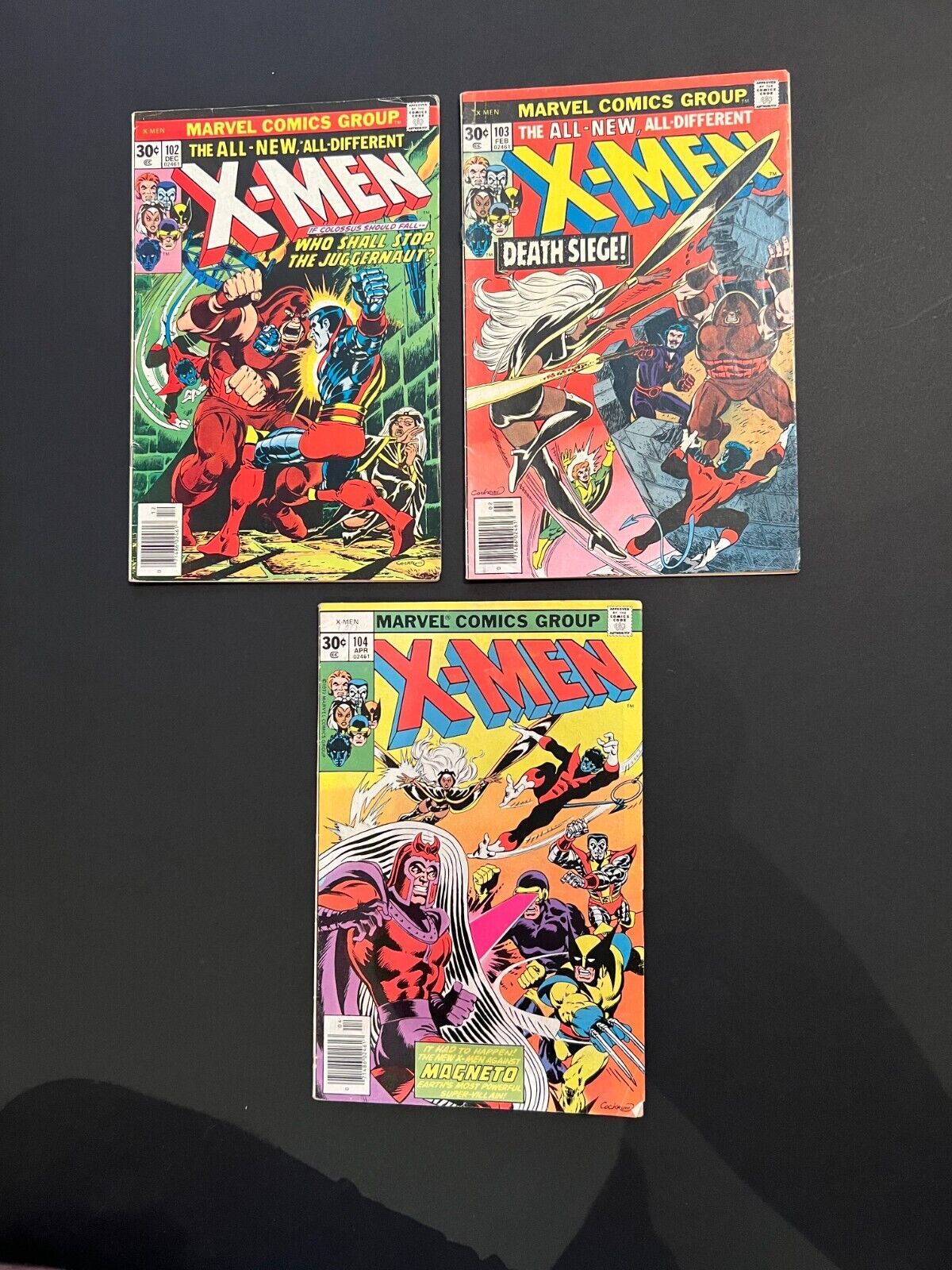 Uncanny XMen 102103104 F 65 Bronze Age Marvel Comics Storm1st Chod