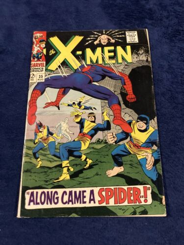 XMEN 35 1ST APPEARANCE OF CHANGELING  EARLY SPIDERMAN CROSSOVER 1967