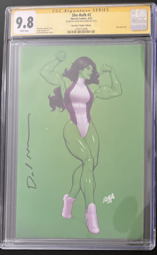 Marvels SheHulk 2 CGC SS 98  Signed David Nakayama Virgin Bam Variant 