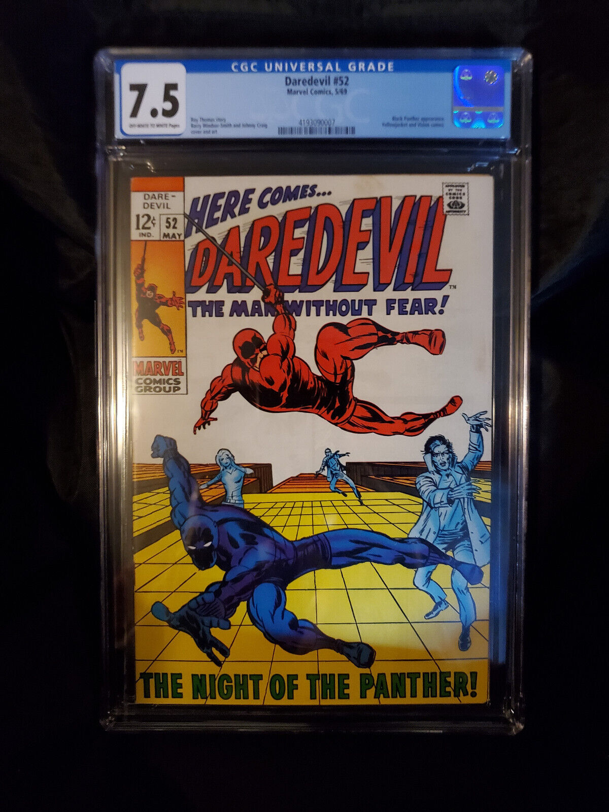 Daredevil 52 1969 CGC 75 Black Panther guest stars