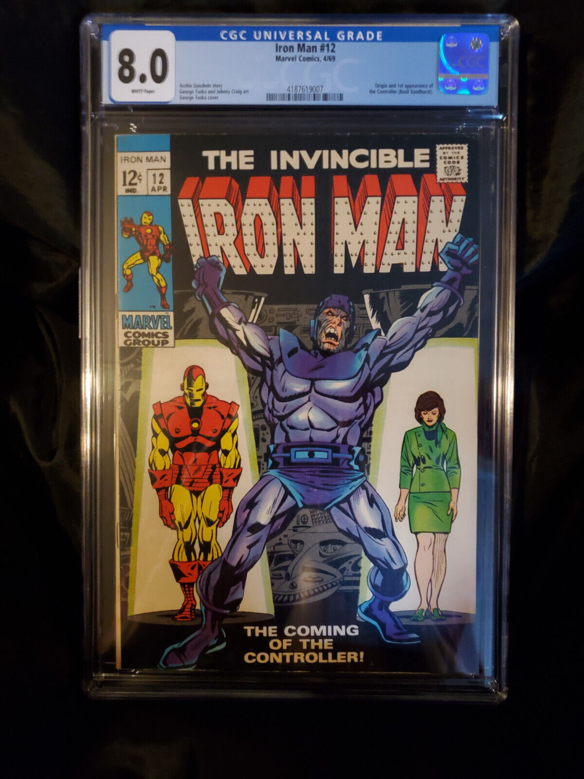 Iron Man 12 1969 CGC 80 WHITE