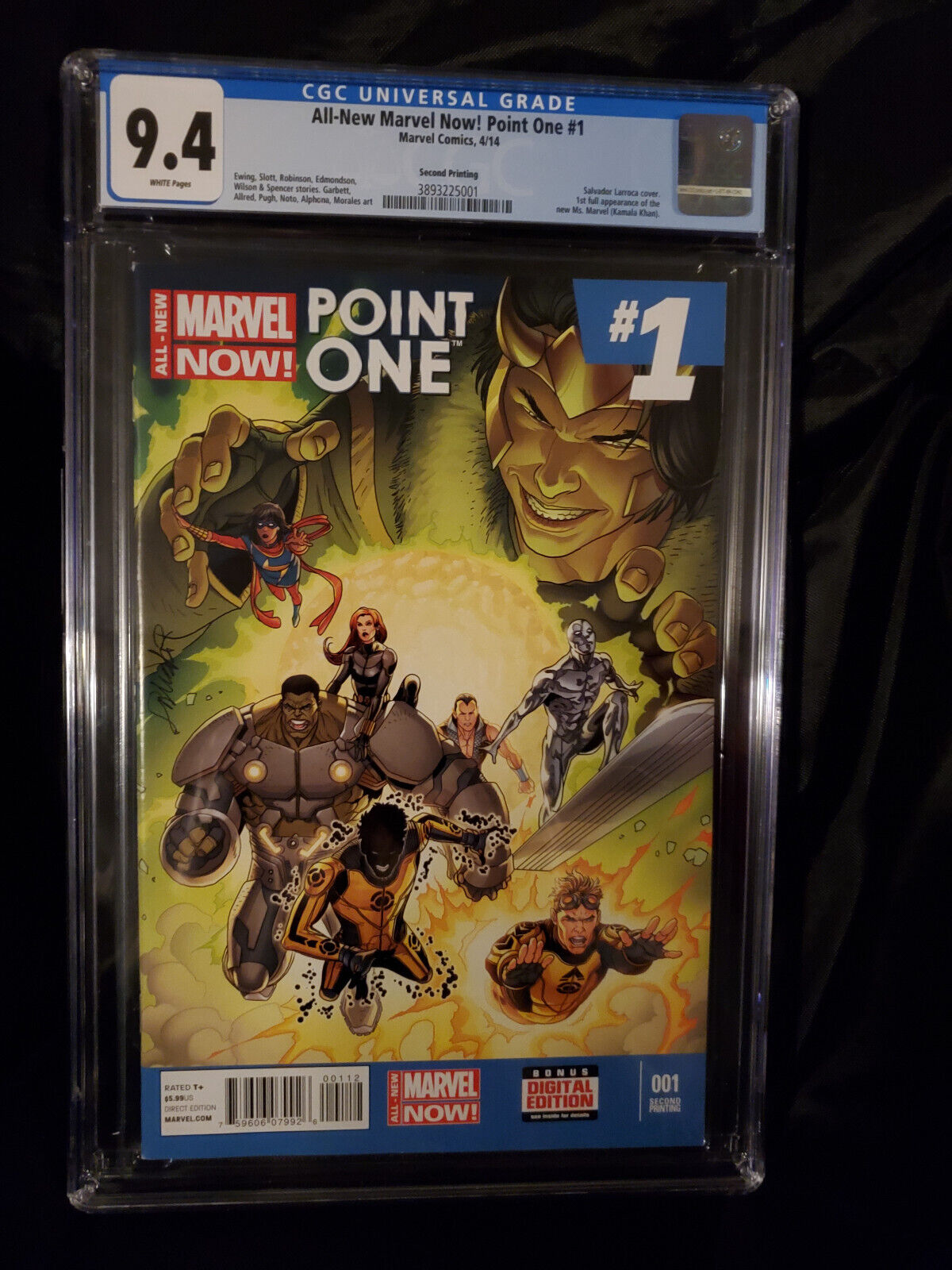 Marvel Now Point One 1 2014 2nd printing CGC 94 Kamala Khan