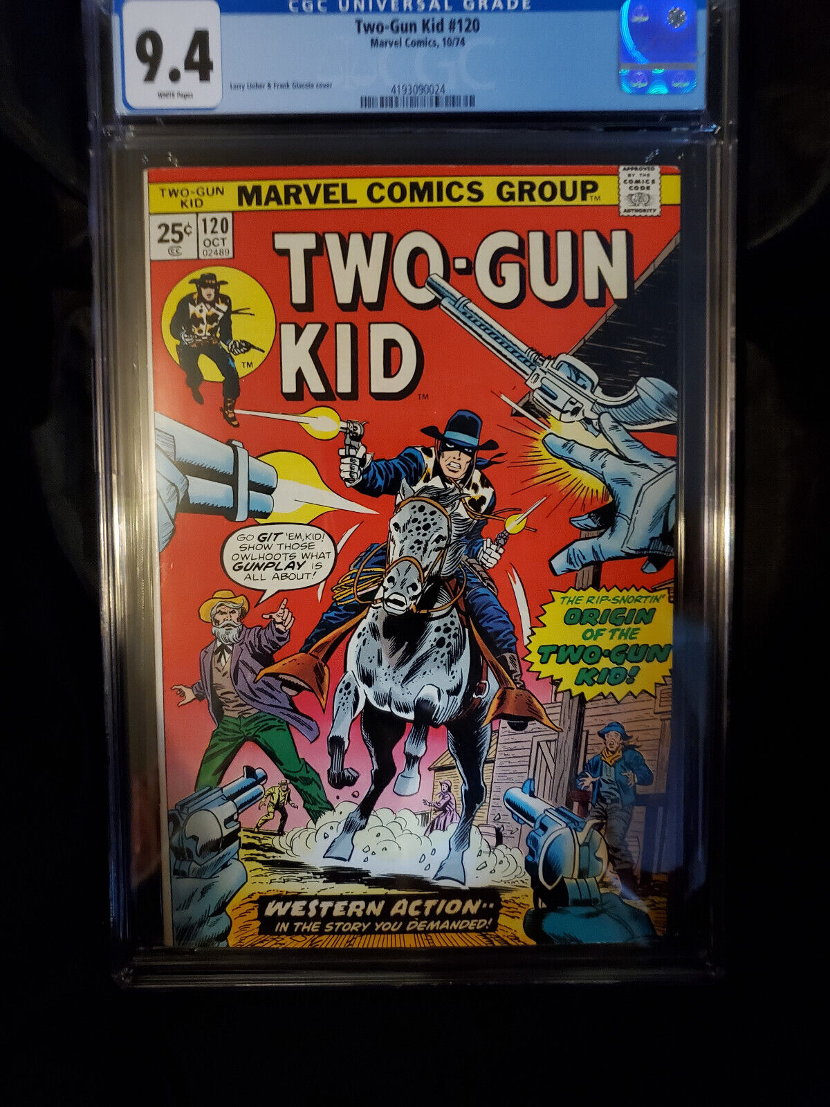 TwoGun Kid 120 1974 CGC 94