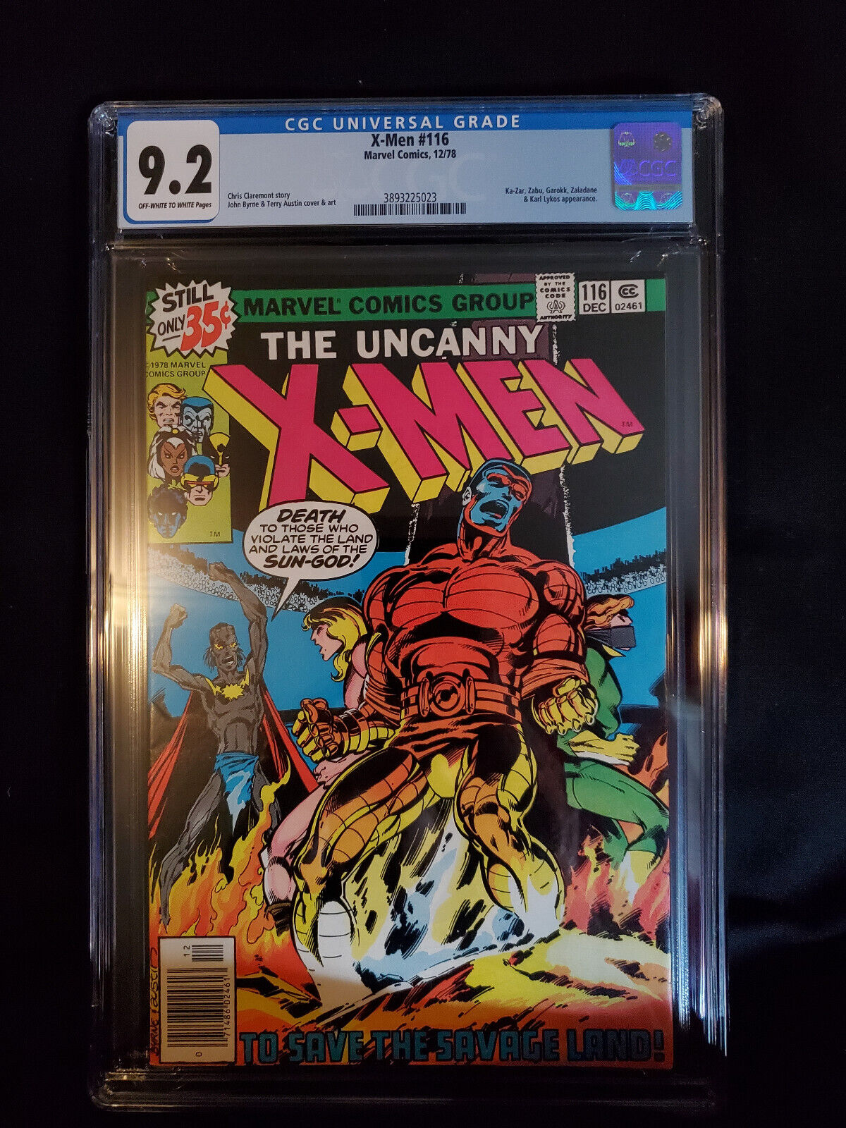 XMen 116 1978 CGC 92  Intro of Wolverines healing power